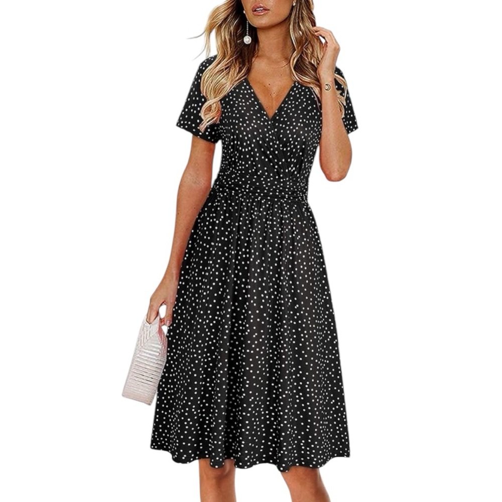 Black and White Polka Dot Dress